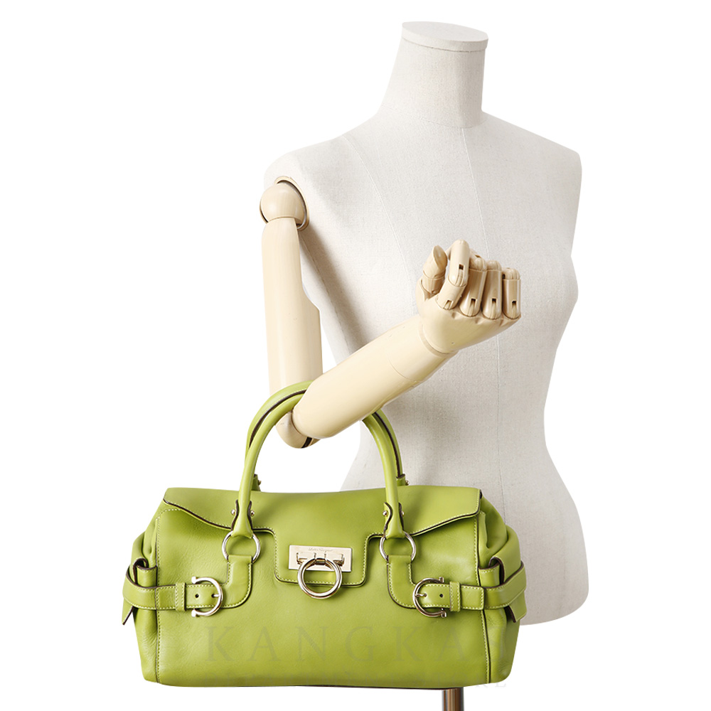 FERRAGAMO(USED)페레가모 간치니 플랩 탑 핸들백